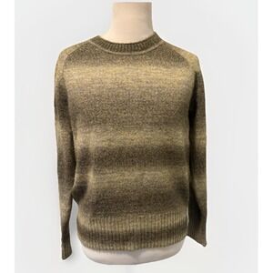 Banana Republic Ombré Poly Blend Sweater Women's Small Brown Gradient Striped